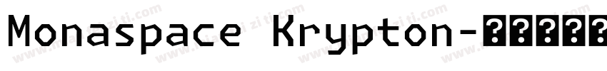 Monaspace Krypton字体转换